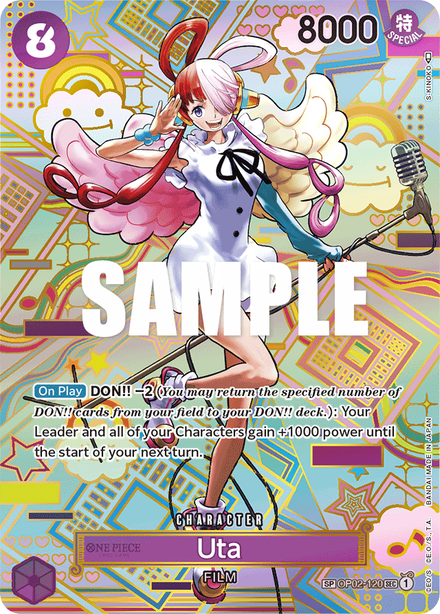 Uta - OP02-120 - Secret Rare (Special Alternate Art) - Paramount War
