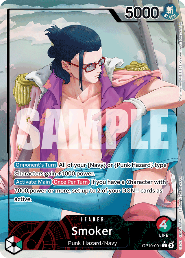 Smoker - OP10-001 - Leader (Alternate Art) - Royal Blood