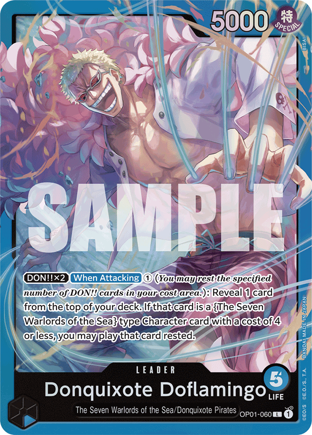 Donquixote Doflamingo - OP01-060 - Leader (Starter Deck) - Romance Dawn