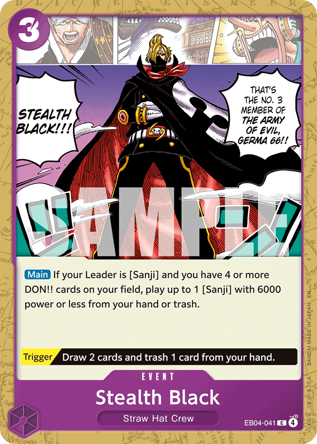 Stealth Black - EB04-041 - Common - Egghead Crisis