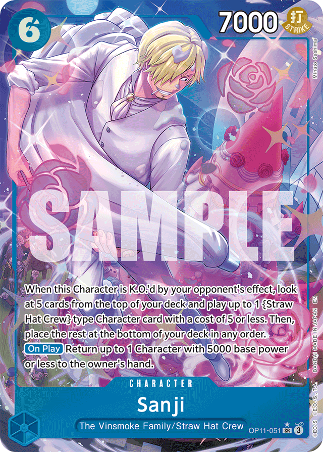 Sanji - OP11-051 - Super Rare (Alternate Art) - A Fist Of Divine Speed