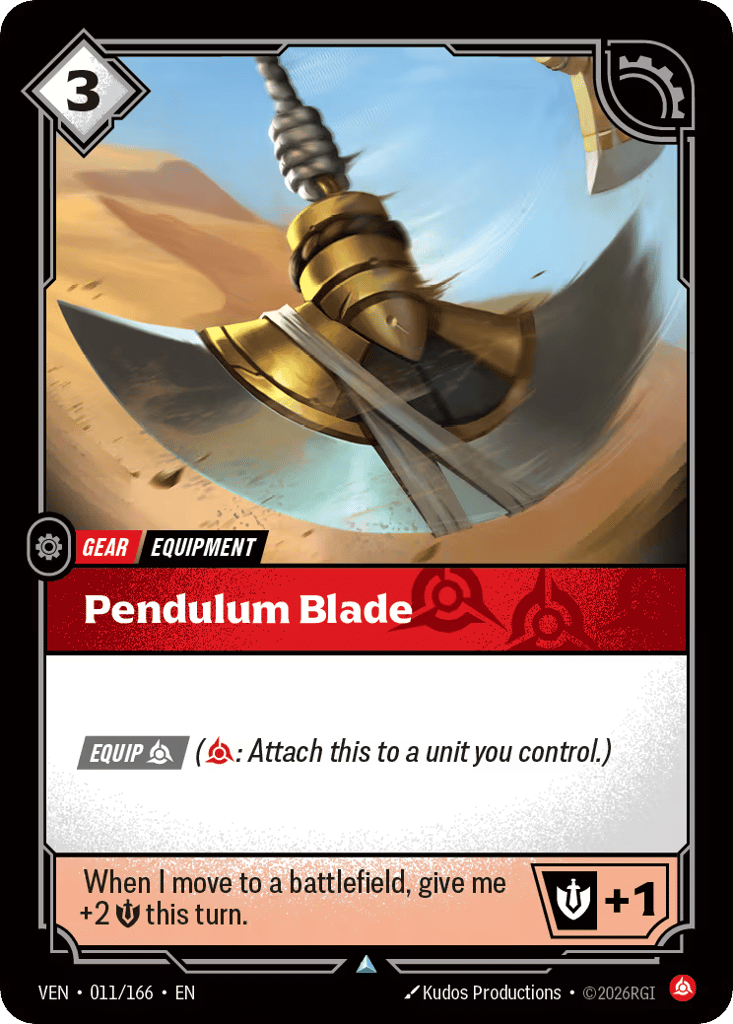 Pendulum Blade - 011/166 - Uncommon - Vendetta