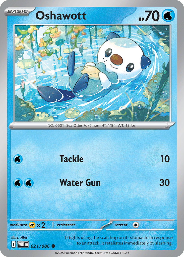 Oshawott - 21/86 - White Flare