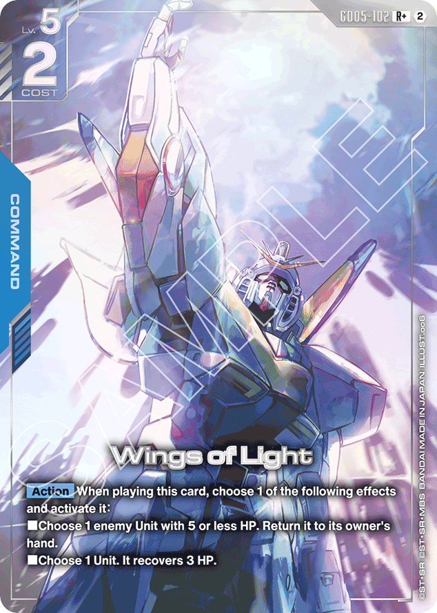 Wings of Light - GD05-102 - Rare (Alternate Art) - Freedom Ascension