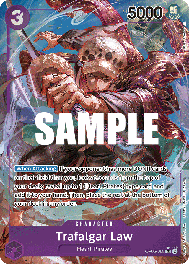 Trafalgar Law - OP05-069 - Super Rare (Alternate Art) - Awakening of the New Era