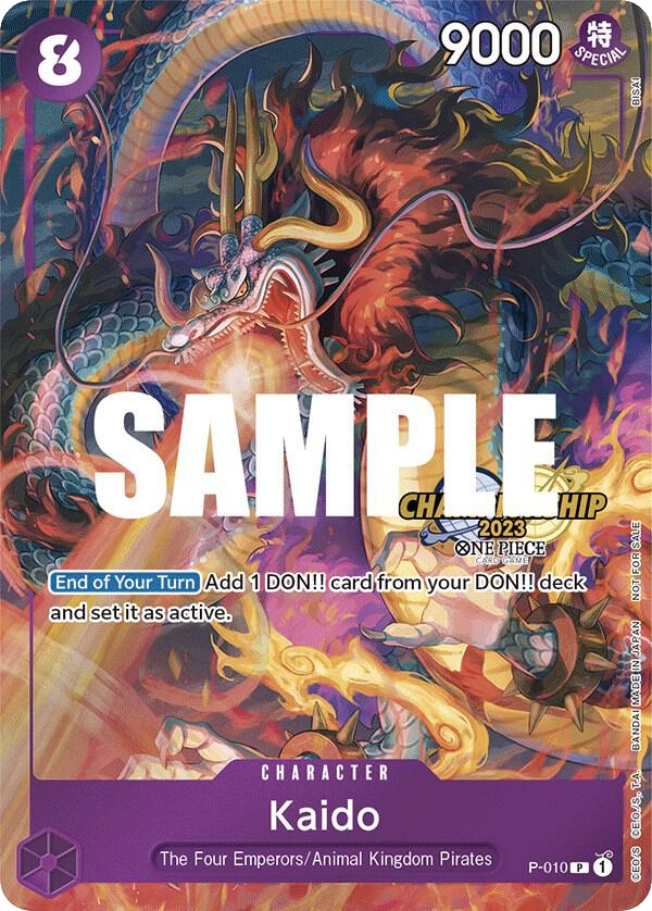 Kaido - P-010 - Promo (Championship Stamp) - Promos