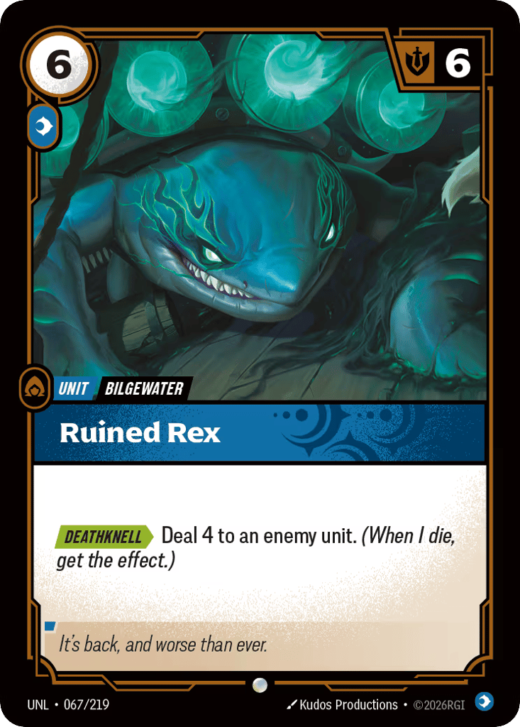Ruined Rex - 067/219 - Common - Unleashed