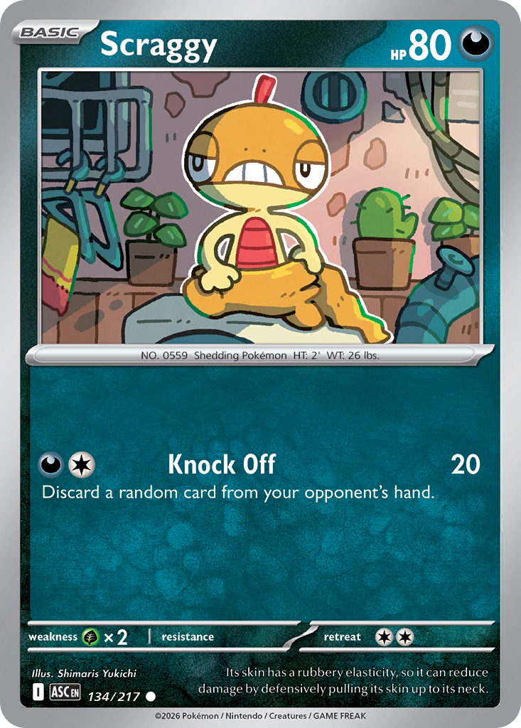 Scraggy - 134/217 - Ascended Heroes