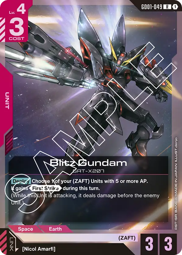 Blitz Gundam - GD01-049 - Rare - Newtype Rising