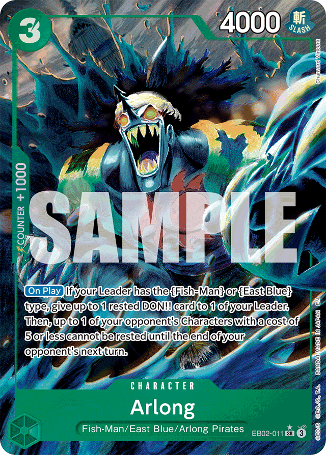 Arlong - EB02-011 - Super Rare (Alternate Art) - Anime 25th Collection