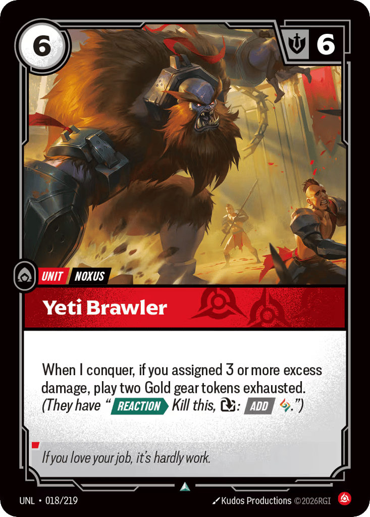 Yeti Brawler - 018/219 - Uncommon - Unleashed