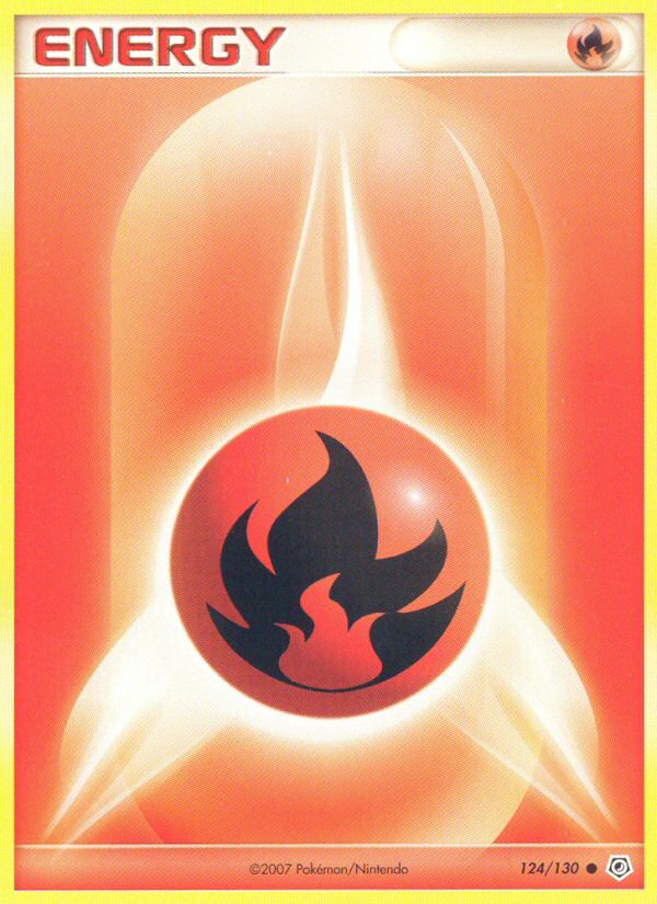 Fire Energy - 124/130 - Diamond & Pearl