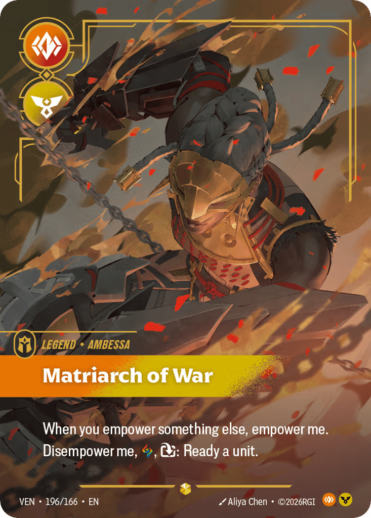 Matriarch Of War - 196/166 - Rare - Vendetta