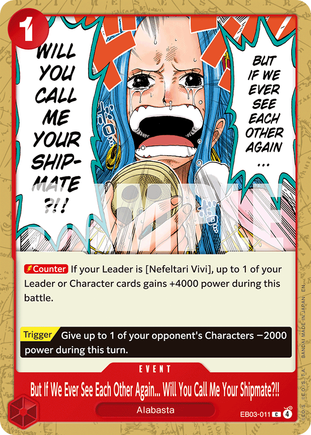 But If We Ever See Each Other Again... Will You Call Me Your Shipmate?!! - EB03-011 - Common - Heroines Edition