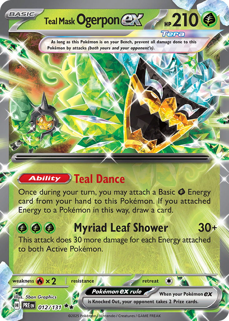 Teal Mask Ogerpon ex - 012/131 - Prismatic Evolutions