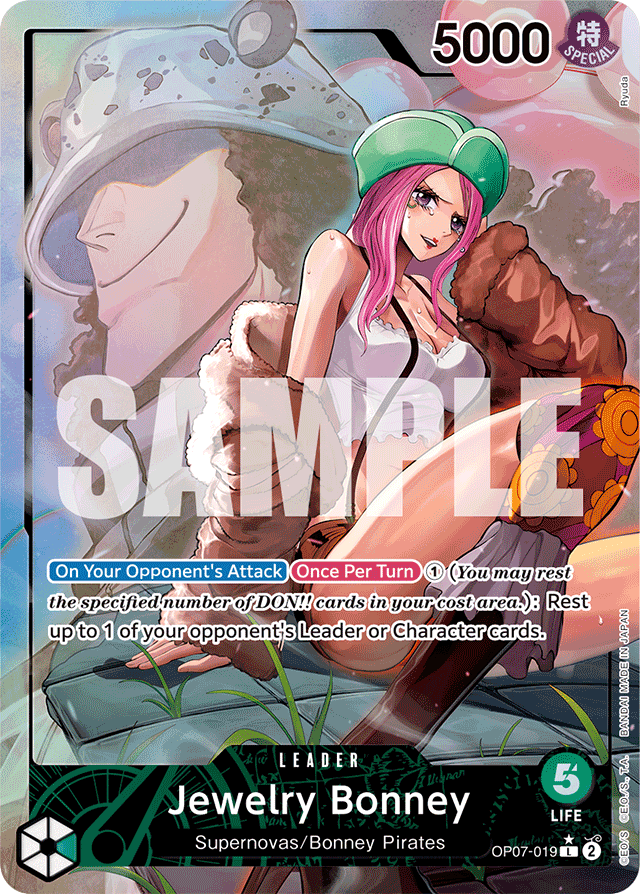 Jewelry Bonney - OP07-019 - Leader (Alternate Art) - 500 Years In The Future