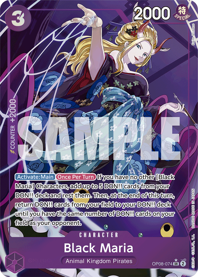 Black Maria - OP08-074 - Super Rare (Alternate Art) - Two Legends