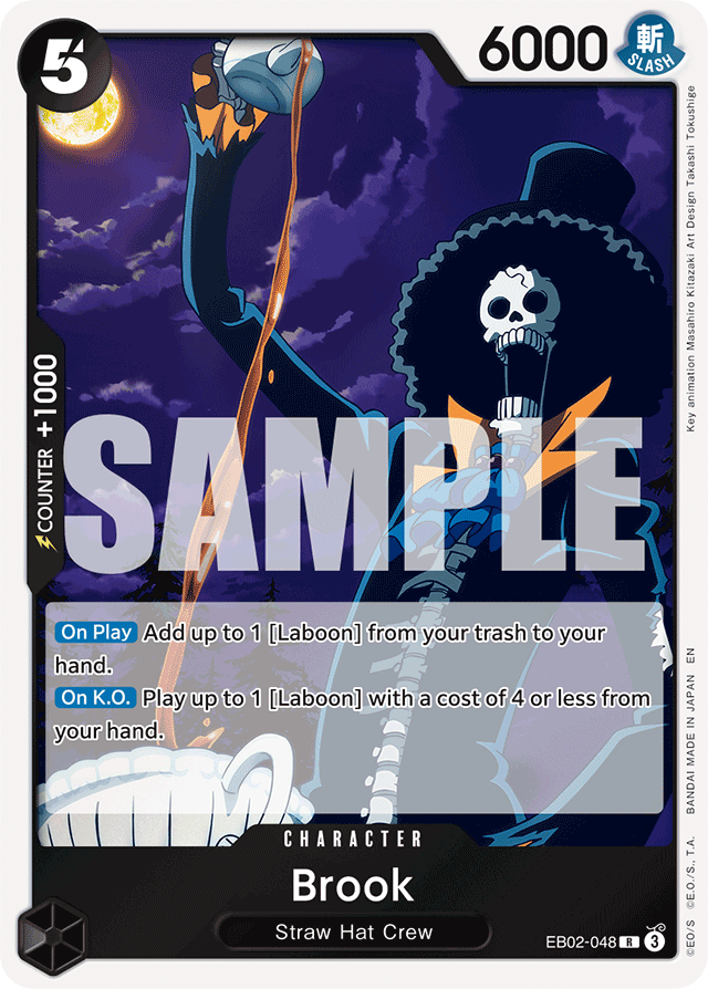 Brook - EB02-048 - Rare - Anime 25th Collection