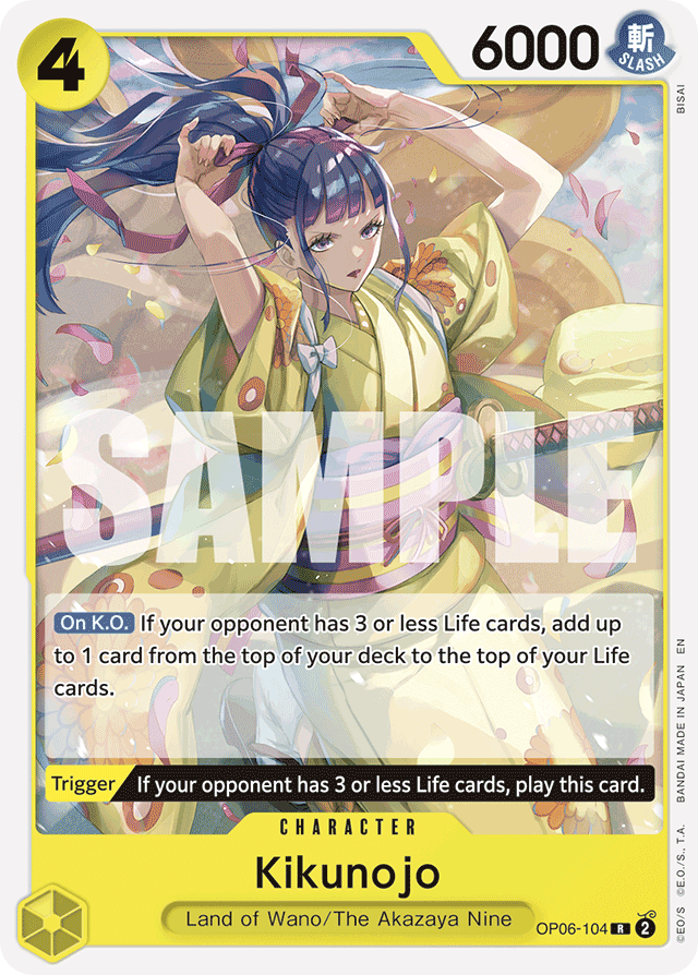 Kikunojo - OP06-104 - Rare (Reprint) - Wings of the Captain