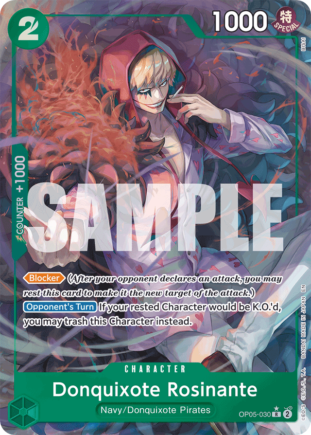Donquixote Rosinante - OP05-030 - Rare (Alternate Art) - Awakening of the New Era
