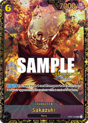 Sakazuki - OP02-099 - Super Rare (Championship Stamp) - Paramount War