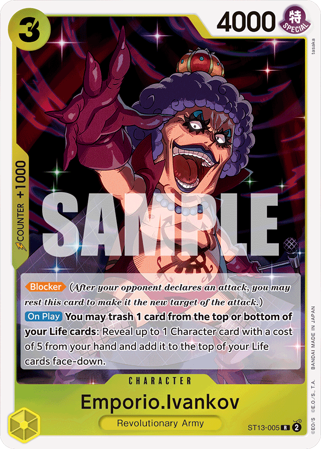 Emporio.Ivankov - ST13-005 - Rare - Ultra Deck: The Three Brothers