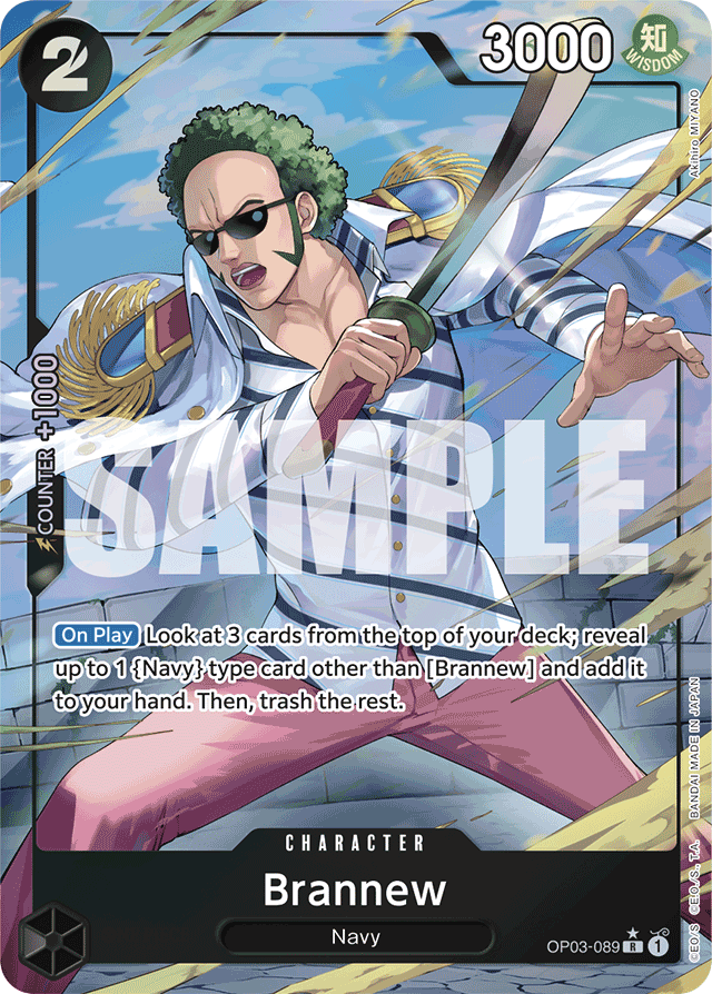 Brannew - OP03-089 - Rare (Premium Alt Art) - Pillars of Strength