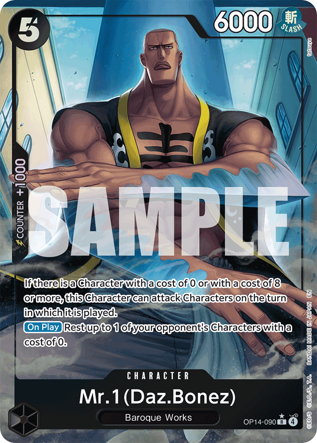 Mr.1(Daz.Bonez) - OP14-090 - Rare (Alternate Art) - The Azure Sea's Seven