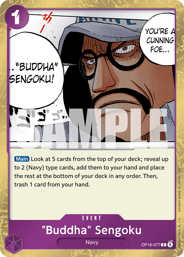 Buddha Sengoku - OP16-077 - Rare - The Time Of Battle