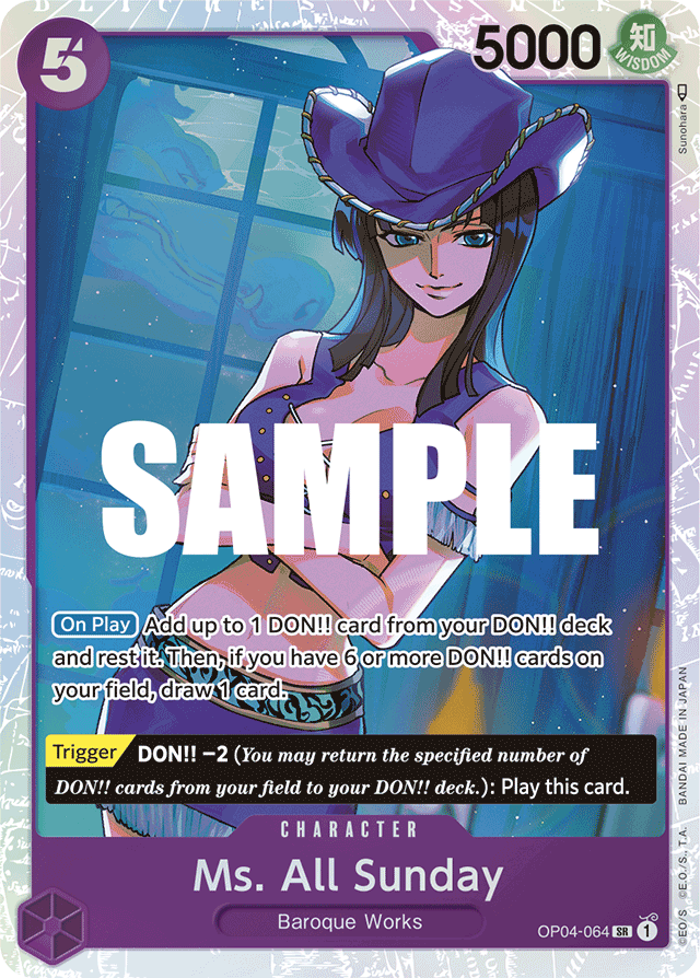Ms. All Sunday - OP04-064 - Super Rare - Kingdoms of Intrigue