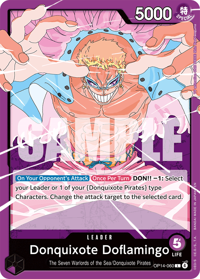 Donquixote Doflamingo - OP14-060 - Leader - The Azure Sea's Seven