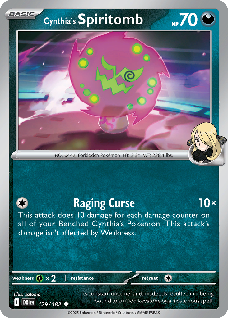 Cynthia's Spiritomb - 129/182 - Destined Rivals