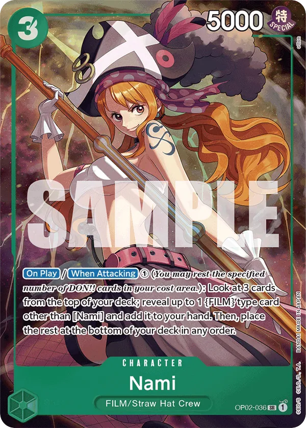 Nami - OP02-036 - Super Rare (Best Selection Vol1Alt Art) - Paramount War