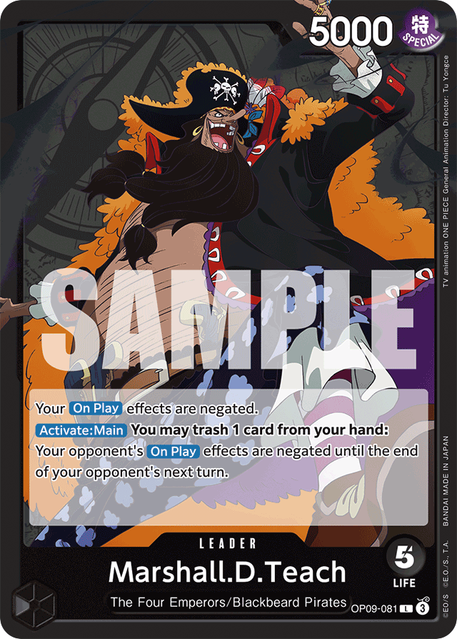 Marshall.D.Teach - OP09-081 - Leader - Emperors In The New World
