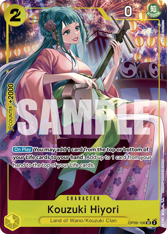 Kouzuki Hiyori - OP06-106 - Super Rare (Alternate Art) - Wings of the Captain