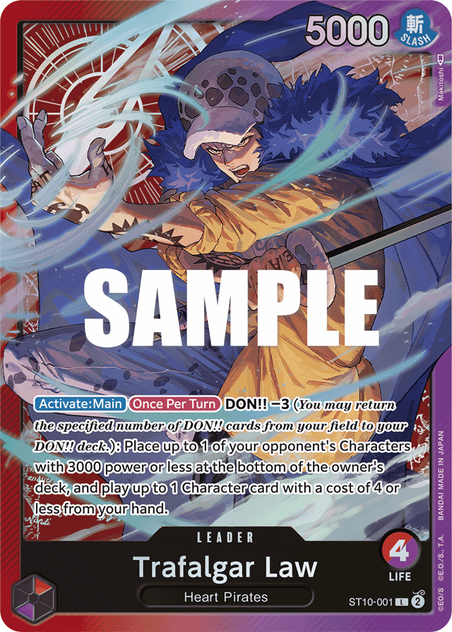 Trafalgar Law - ST10-001 - Leader - Ultra Deck: The Three Captains