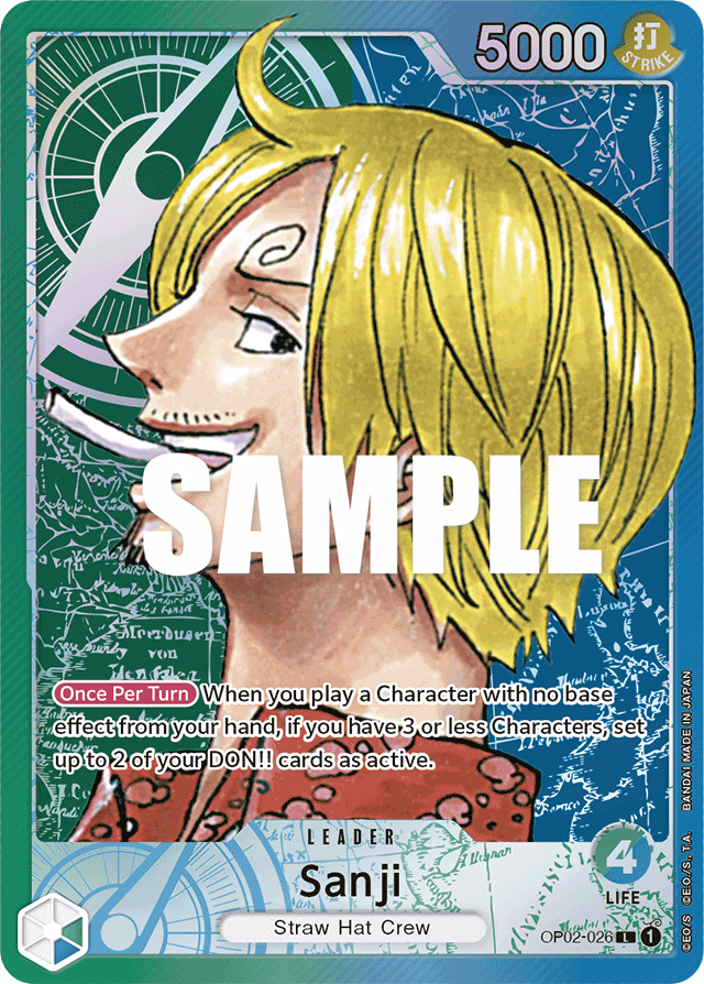 Sanji - OP02-026 - Leader (Alternate Art) - Paramount War