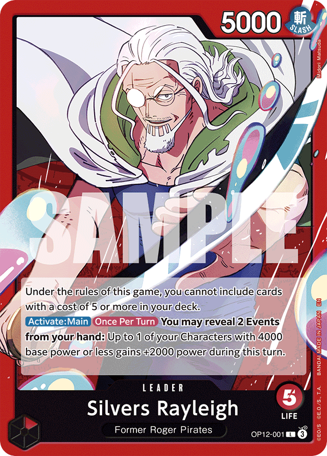 Silvers Rayleigh - OP12-001 - Leader - Legacy of the Master