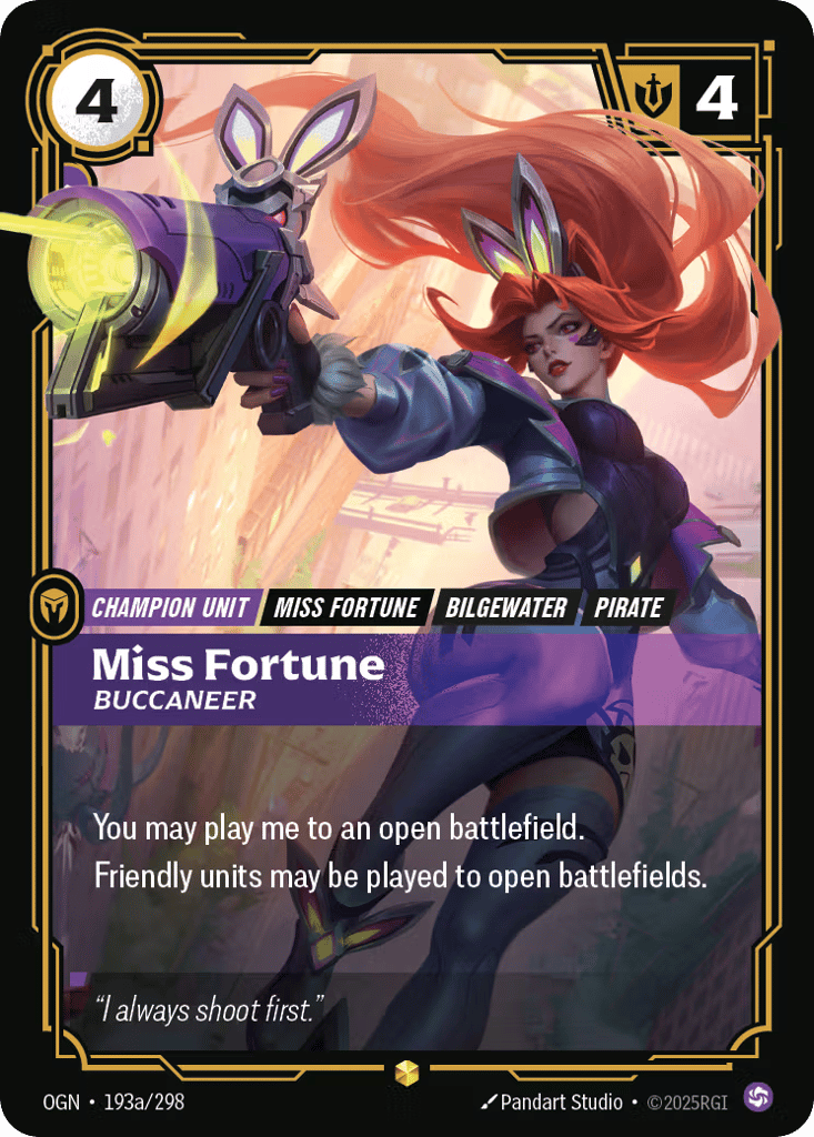Miss Fortune, Buccaneer - 193a/298 - Showcase - Origins