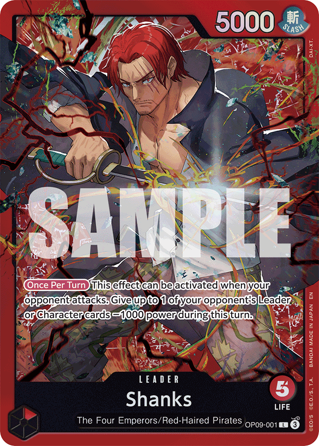 Shanks - OP09-001 - Leader (Starter Deck) - Emperors In The New World
