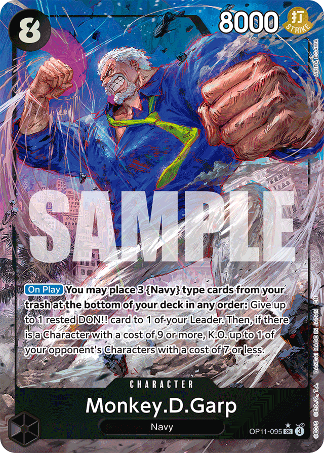 Monkey.D.Garp - OP11-095 - Super Rare (Alternate Art) - A Fist Of Divine Speed