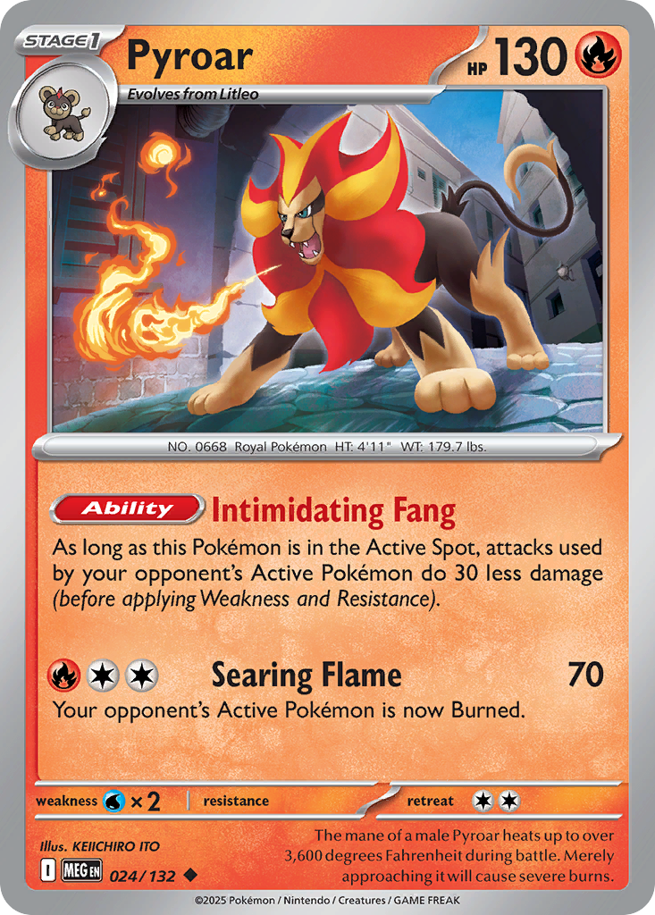 Pyroar - 024/132 - Mega Evolution
