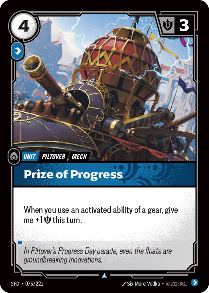 Prize Of Progress - 075/221 - Uncommon - Spiritforged