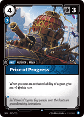Prize Of Progress - 075/221 - Uncommon - Spiritforged