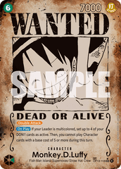 Monkey.D.Luffy - OP13-118 - Secret Rare (Wanted Poster) - Carrying On His Will
