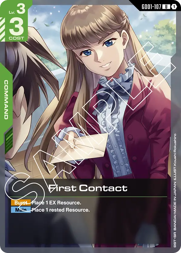 First Contact - GD01-107 - Uncommon - Newtype Rising