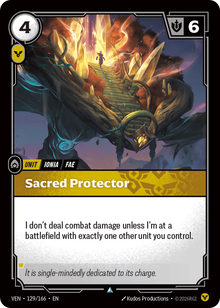 Sacred Protector - 129/166 - Uncommon - Vendetta