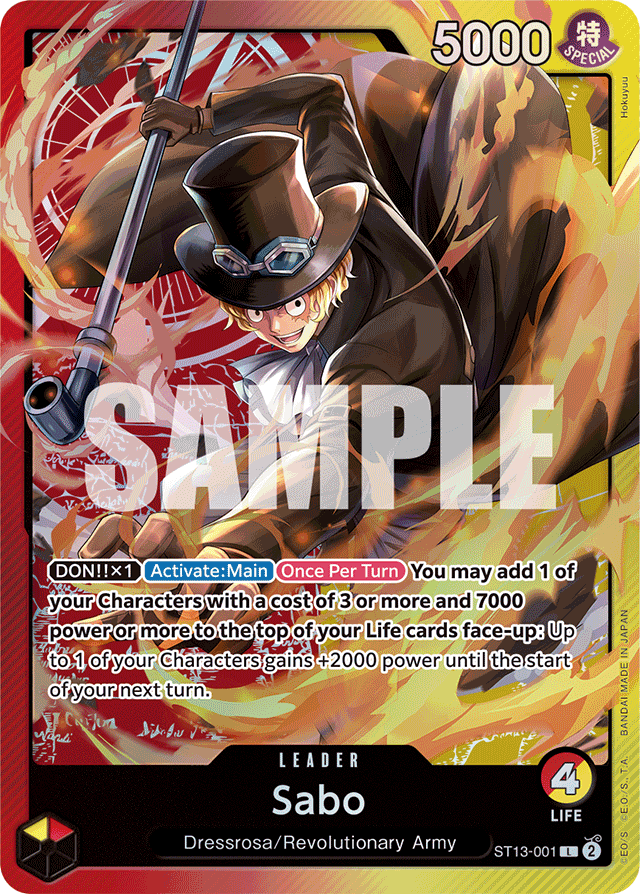 Sabo - ST13-001 - Leader - Ultra Deck: The Three Brothers