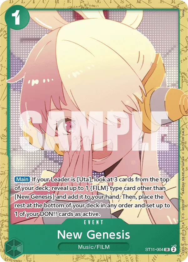 New Genesis - ST11-004 - Super Rare (Uta Alt Art) - Uta
