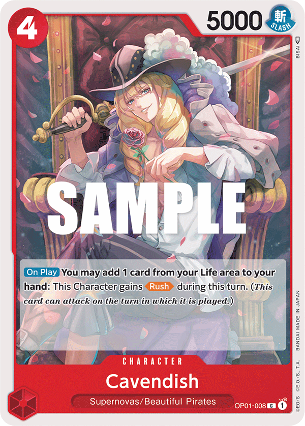 Cavendish - OP01-008 - Common - Romance Dawn